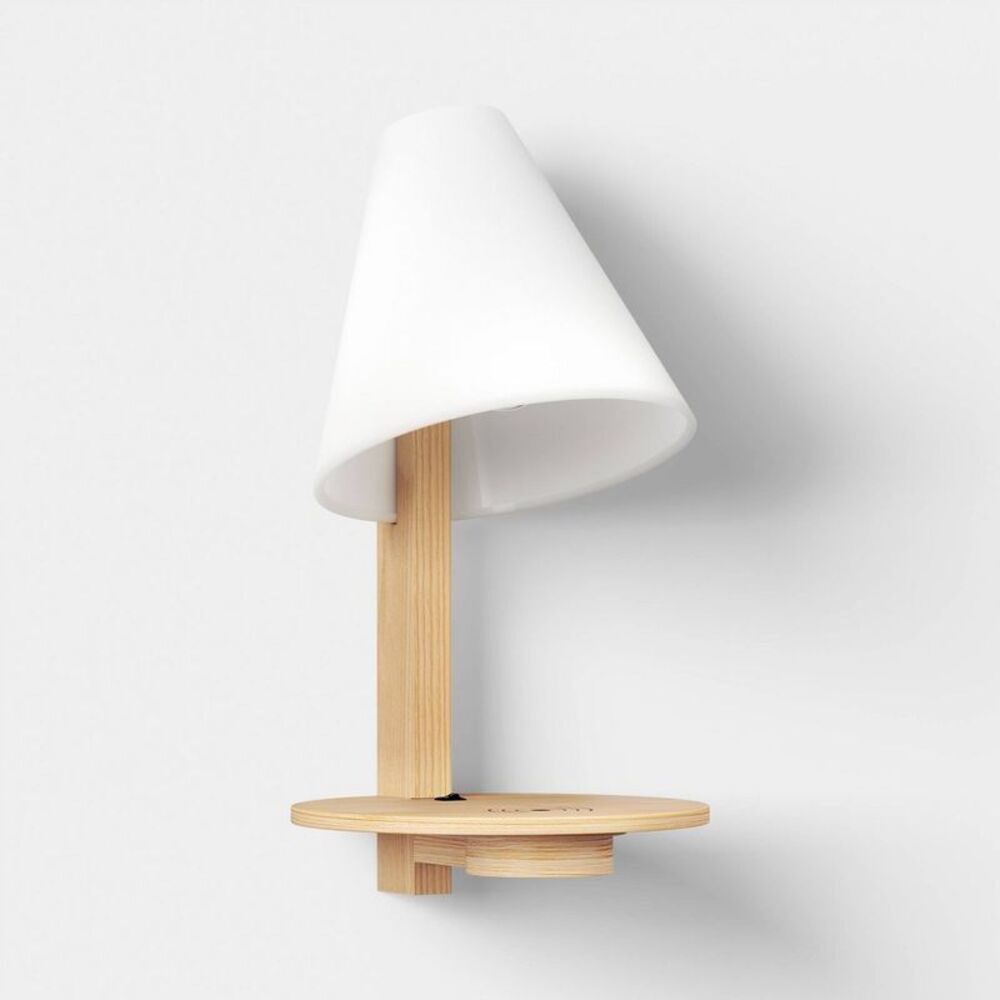 Open Box - Room Essentials - Sidekick Wall Sconce - Room Essentials White